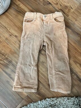 Zara kids’ Corduroy Pants in mustard yellow